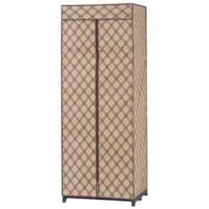 カバー付き クローゼットハンガー 約60cm幅 組立式 代引不可