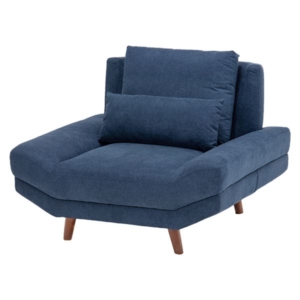 ソファー 約幅108 奥行96 高さ71/82cm ネイビー 着脱式 脚付き ロー/ハイ兼用 組立品 リビング ダイニング 代引不可