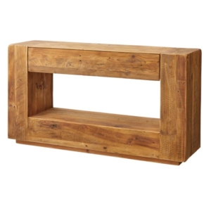 コンソール 収納棚 木製 パイン材 引き出し付き 完成品 リビング ダイニング インテリア家具 代引不可