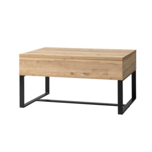 パソコンデスク ワークデスク 2段階高さ調節可 収納付き スチールフレーム 木目調 2WAYテーブル 組立品