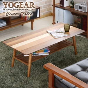 センターテーブル ローテーブル 棚付き 完成品 リビング ダイニング インテリア家具 代引不可