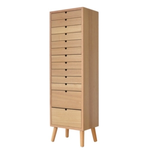 収納ケース レターケース mm 13段タイプ 木製脚付き 多段チェスト 組立品 リビング ダイニング 代引不可