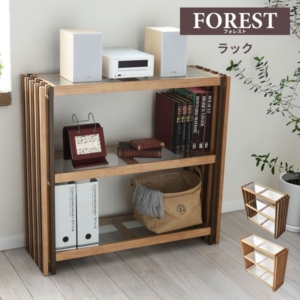 オープンラック 収納棚 mm 強化ガラス 木製 パイン 組立品 リビング ダイニング 子供部屋 インテリア家具 代引不可