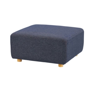 スツール L 約幅80 奥行80 高さ41cm ネイビー 木製フレーム 組立品 リビング ダイニング インテリア家具