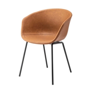 パーソナルチェア スチール ソフトレザー アームチェア 組立品 リビング ダイニング インテリア家具