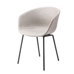 パーソナルチェア ライト スチール ソフトレザー アームチェア 組立品 リビング ダイニング インテリア家具