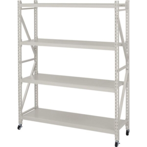 スチールラック 収納棚 約 キャスター付き ボルトレスラック 3D 組立品 リビング 店舗