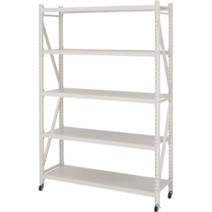スチールラック 収納棚 約 キャスター付き ボルトレスラック 4D 組立品 リビング 店舗 代引不可