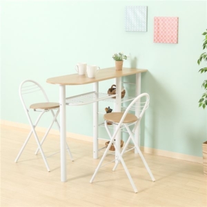カウンターテーブル チェア 3点セット mm テーブル 1 チェア 2 組立品 リビング ダイニング インテリア家具 代引不可