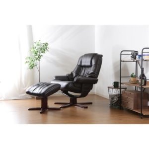 パーソナルチェア 約幅860mm 付き 合皮 合成皮革 PVC 組立品 リビング ダイニング インテリア家具 代引不可