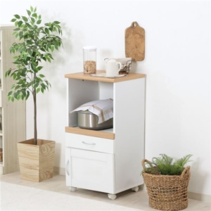 キッチンカウンター mm コンセント付き キャスター付き 組立品 ダイニング キッチン 台所 代引不可