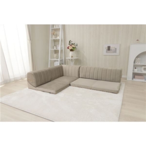 ソファー コーナー 3点セット ：100 50-100 36cm ベロア生地 ウレタンフォーム リビング インテリア家具 代引不可