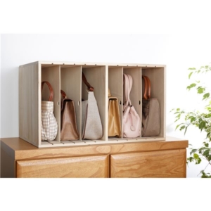 すっ桐 カバンハウス/バッグ収納棚 高さ34.5cm 木製 日本製 完成品