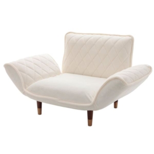 カウチ ソファー 約幅88~127cm ダイヤモンドキルト リクライニング スチールパイプ ポケットコイルスプリング 代引不可