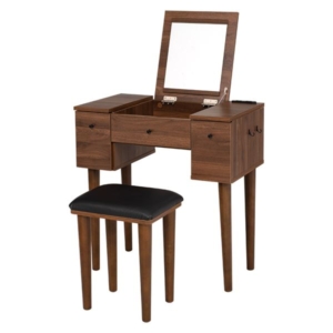 ドレッサー セット 約幅69 奥行40 高さ104~106.5/68.5cm 脚部のみ組立品 代引不可