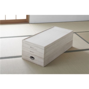 総桐衣裳ケース/桐箱 3段 積み重ね可 日本製 完成品