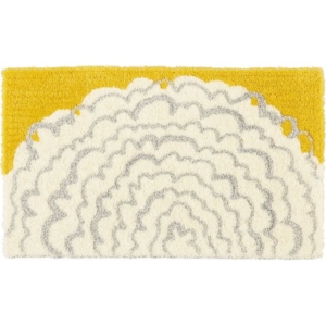 玄関マット 長さ75cm イハナマット 日本製 手洗い可 防ダニ ホットカーペット可 デザインライフ スミノエ 代引不可