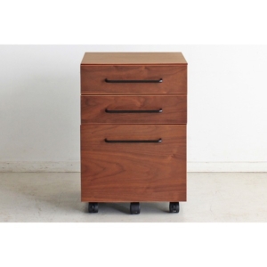 デスクワゴン/サイドチェスト 3段 ガトーII 木製 キャスター付き 『レガリー レガート』 組立品 代引不可