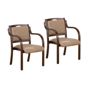 立ち座りサポートダイニングチェア 同色2脚組 組立式 代引不可