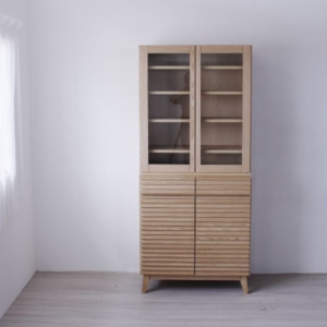 カップボード 食器棚 約 全段フルオープンレール ダイニング キッチン インテリア家具 代引不可