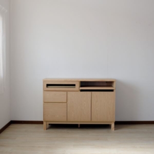 サイドボード 約 スライドテーブル付 リビングボード ダイニング インテリア家具 代引不可