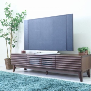 テレビ台 テレビボード 約 ルーバー 脚付き リビング ダイニング インテリア家具 代引不可