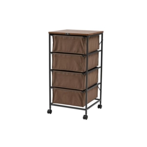 チェスト 4段 キャスター付き ストッパー付き スチール リビング インテリア家具 収納家具 組立品