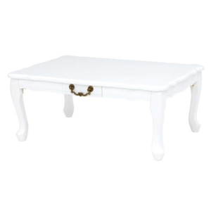 折りたたみテーブル ローテーブル 奥行55cm 引き出し付き 猫脚 姫系 リビング ダイニング 子供部屋 代引不可