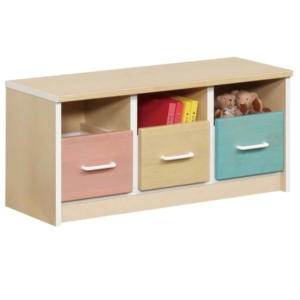オープンローチェスト 子供用 引き出し収納付き 木製 日本製 ANJU あんじゅ 子供部屋家具 完成品 玄関渡し 代引不可