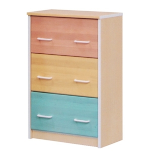 チェスト 子供用 3段 奥行34cm 木製 日本製 ANJU あんじゅ 子供部屋家具 完成品 玄関渡し 代引不可