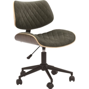 デスクチェア パーソナルチェア キャスター付き 昇降 回転 スチール ファブリック コーデュロイ GN 組立品 代引不可