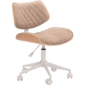 デスクチェア パーソナルチェア キャスター付き 昇降 回転 スチール ファブリック コーデュロイ BE 組立品 代引不可