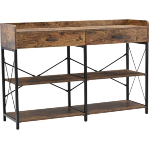 ラック 収納棚 オープンラック シェルフ スチール アイアン ヴィンテージ VIN 組立品 代引不可