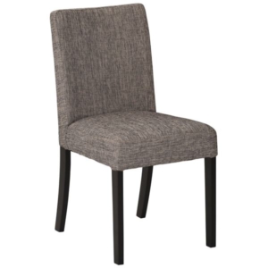 ダイニングチェア 食卓椅子 ファブリック 木製脚 2脚組 完成品 代引不可