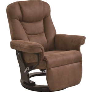 パーソナルチェア リクライニングチェア 幅80cm 一体型 オットマン付き 肘付き ファブリック 360度回転 無段階リクライニング 1人用 MOCA 組立品 代引不可