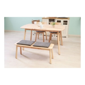 N ダイニングベンチ ティムバ DGY ダーク テーブル別売り 組立品 代引不可