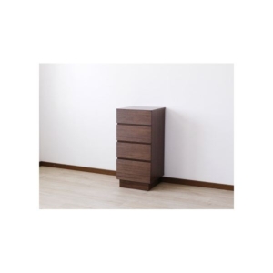 サイドチェスト（ウォルナット） 完成品］ 代引不可