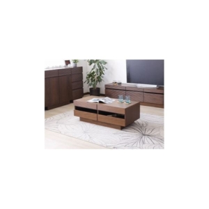 センターテーブル（ウォルナット） 完成品］ 代引不可