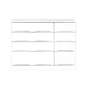 ローチェスト 衣類収納 4段 スライドレール付き引き出し 日本製 完成品 ベッドルーム リビング 玄関渡し 代引不可