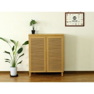 シューズキャビネット （） 高さ約90cm 幅約80cm 完成品］ 代引不可