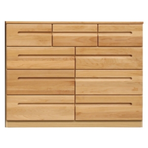 ローチェスト 衣類収納 4段 幅120cm 木製 日本製 HUMING ハミング リビングチェスト 完成品 玄関渡し 代引不可