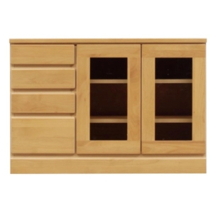 ローボード テレビ台 4段 木製 扉収納付き 日本製 リビング ダイニング 完成品 開梱設置 代引不可