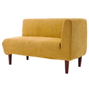 ダイニング ソファー 左肘 コーディロイ生地 片肘付き ポケットコイル 日本製 ソファー リビング家具 代引不可