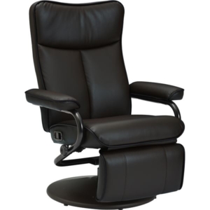 パーソナルチェア リクライニングチェア 幅80.5cm 360度回転 無段階リクライニング 肘付き スチールフレーム 一体型 BK 組立品 代引不可