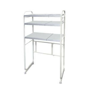 キッチン収納 約幅550～900mm 2段 グラン 日本製 ガルバリウム鋼板 伸縮仕様 キッチンペールラック UGSJAPAN 組立品