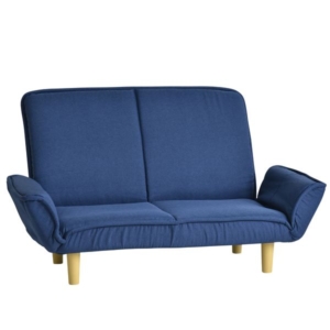 ソファ 幅130~174cm カウチソファー 7段階リクライニング 肘付き 肘14段階ギア コンパクト ファブリック BU 組立品 代引不可