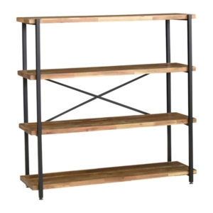 シェルフ オープンラック 4段 耐荷重30kg ヴィンテージ VIN 組立品 代引不可