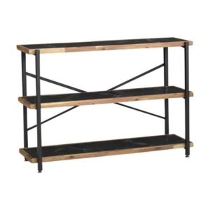 シェルフ オープンラック 3段 耐荷重30kg ダーク DGY 組立品 代引不可