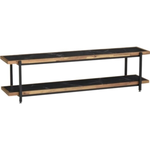 ローボード TVボード 収納 耐荷重30kg ダーク DGY 組立品 代引不可