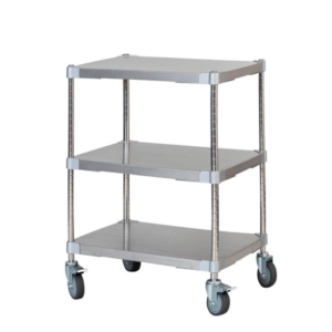 ステンレス シェルフ ワゴン H70 3段 キャスター付き 日本製 耐錆 耐薬性 耐久性 冷蔵 冷凍 高温多湿対応 組立式